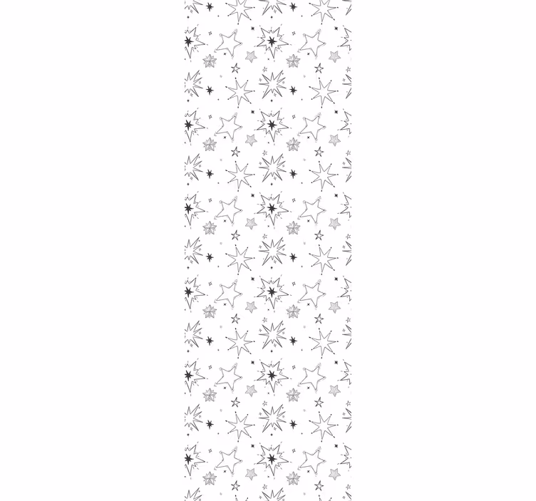 Children room roller blind with stars silhouette pattern - TenStickers