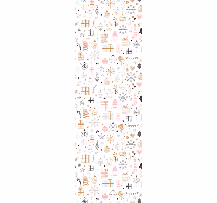 Children room roller blind winter xmas design - TenStickers