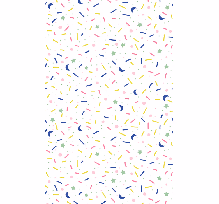 Children room roller blind with colorful sprinkles design - TenStickers