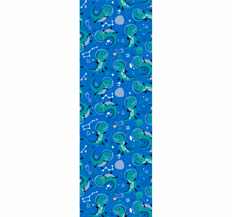 Children room roller blind funny dinos and planets - TenStickers