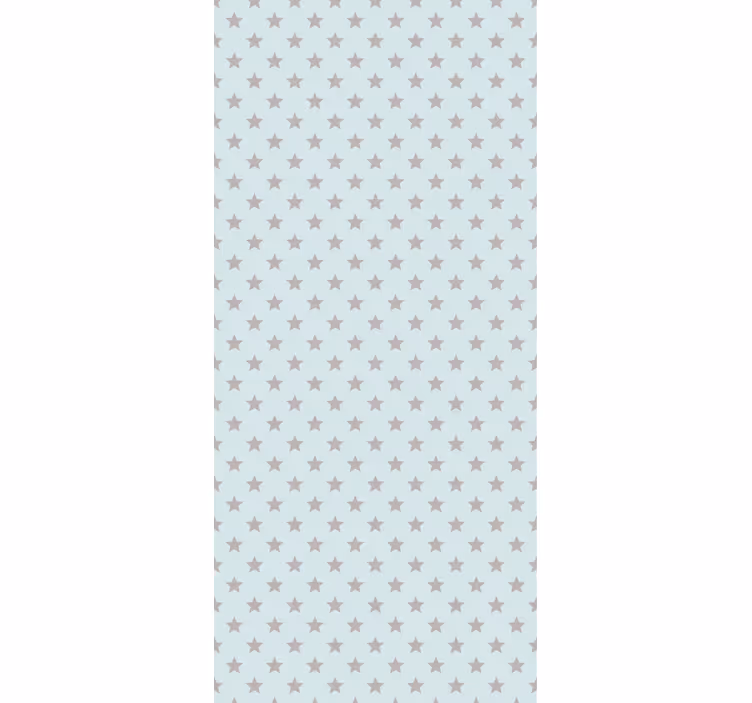 Children room roller blind blue background gray stars - TenStickers
