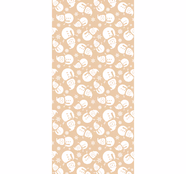 Children room roller blind with cheerful snowmen - TenStickers