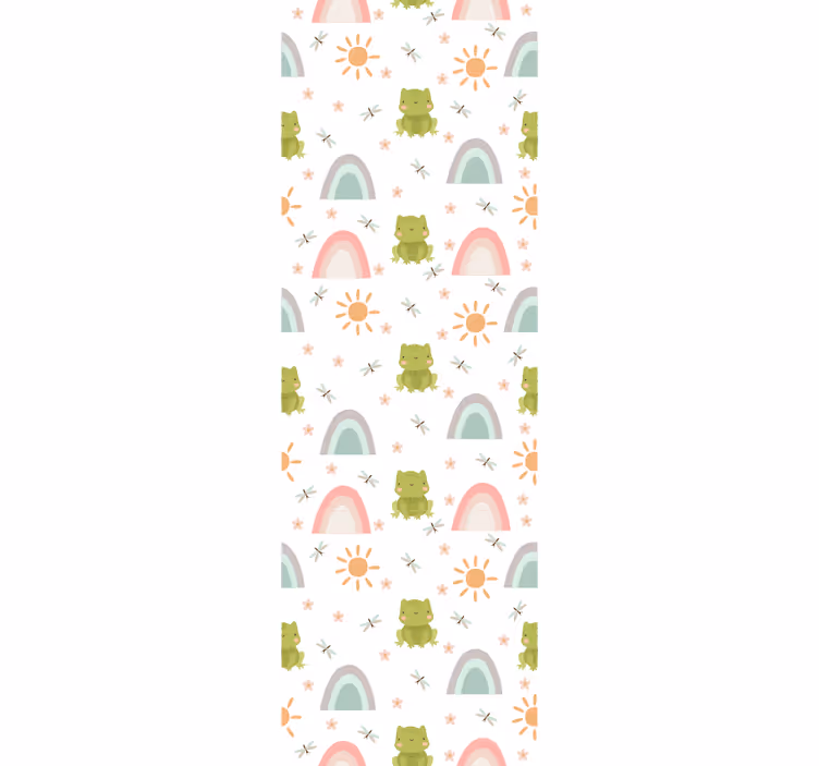Children room roller blind cute frog cartoon design - TenStickers