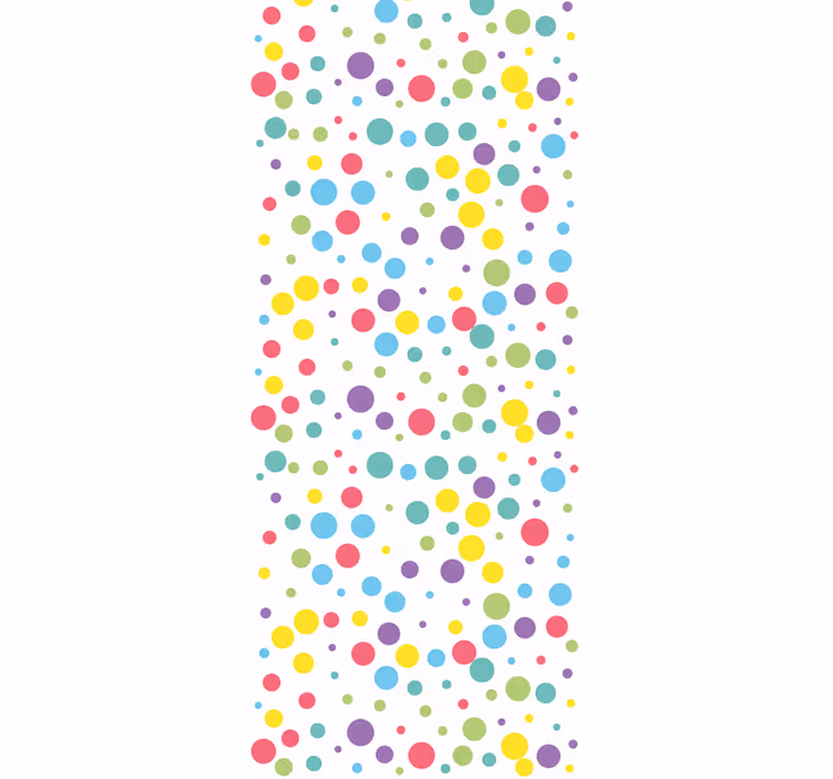 Children room roller blind colourful polka dot design - TenStickers