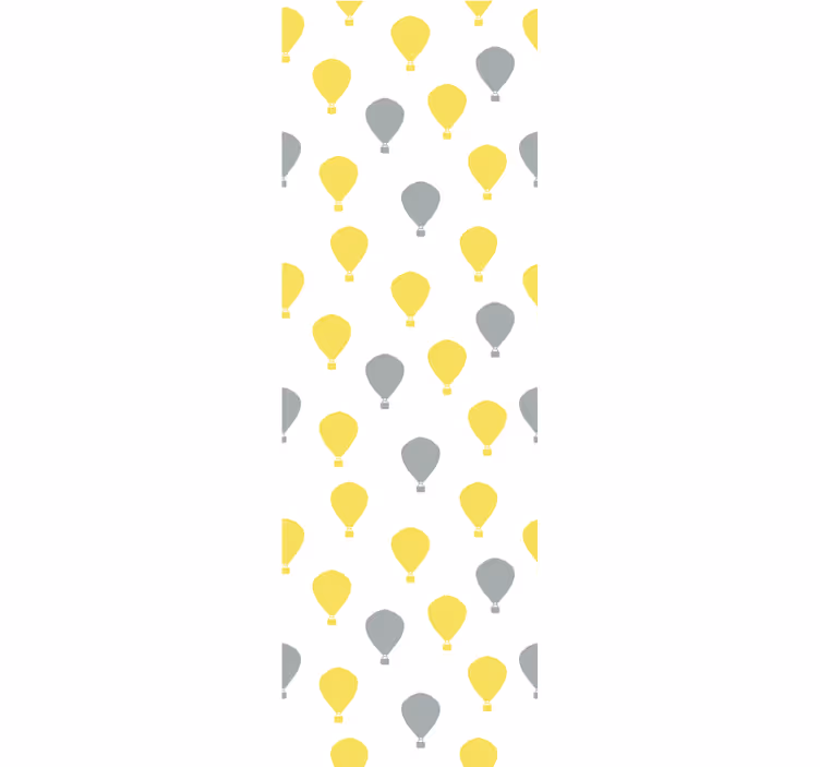 Children room roller blind pantone hot air balloon - TenStickers