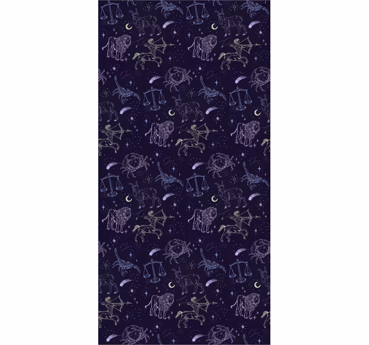 Children room roller blind constellation design - TenStickers