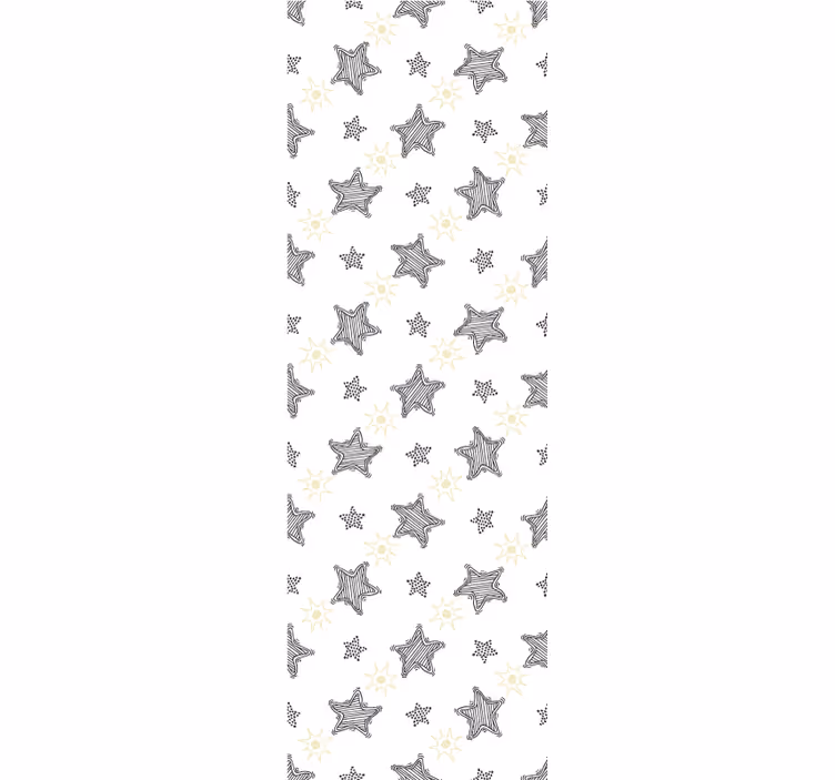 Children room roller blind graffiti stars - TenStickers
