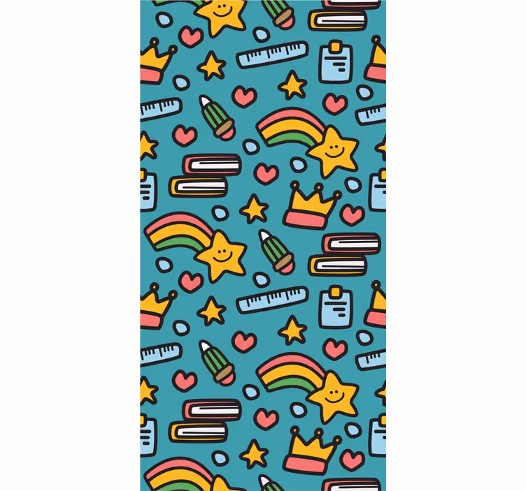 Children room roller blind kawaii kids design - TenStickers