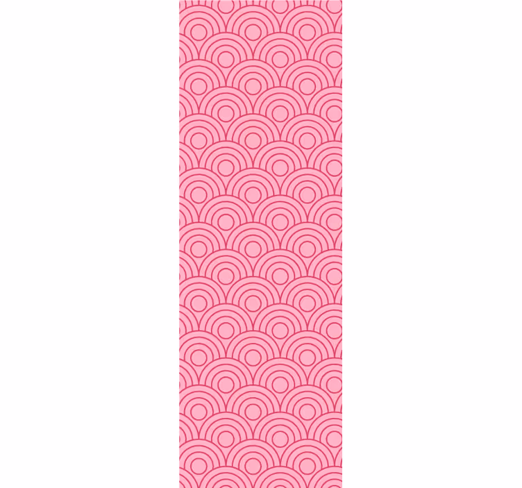 Children room roller blind in dark and light pink shapes - TenStickers