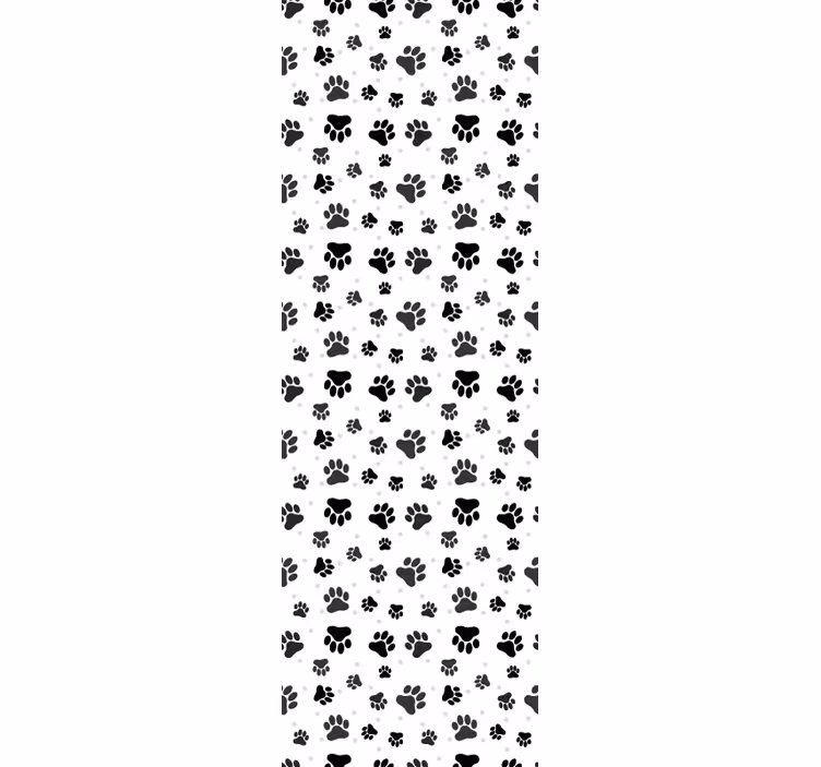 Children room roller blind with pet paw pattern - TenStickers
