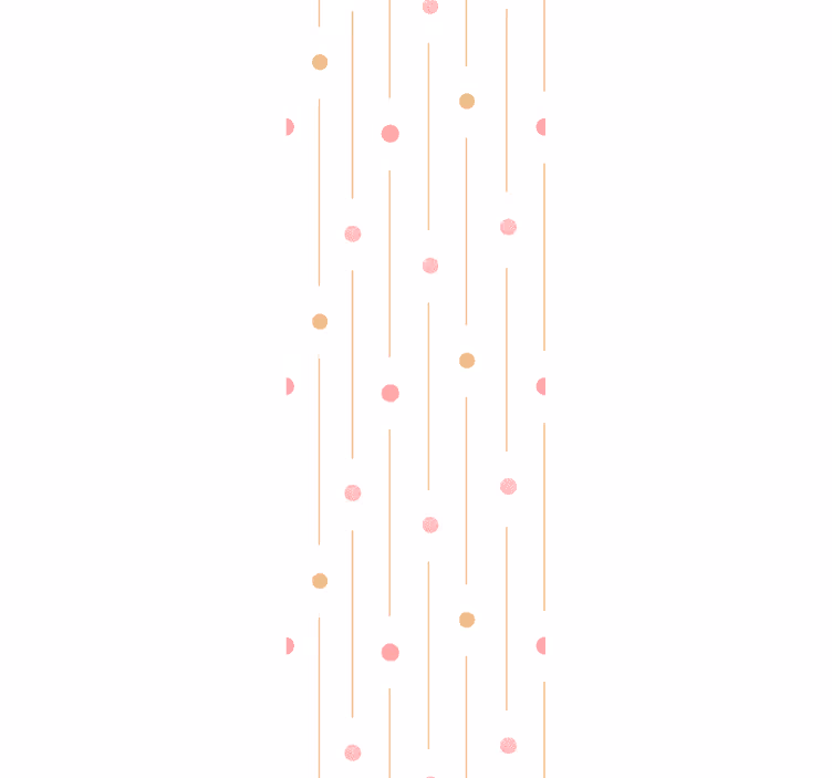 Children room roller blind with colorful dotted lines - TenStickers