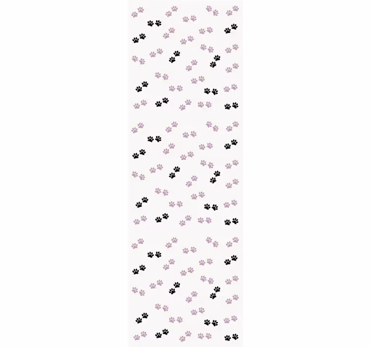 Children room roller blind cat paw prints - TenStickers