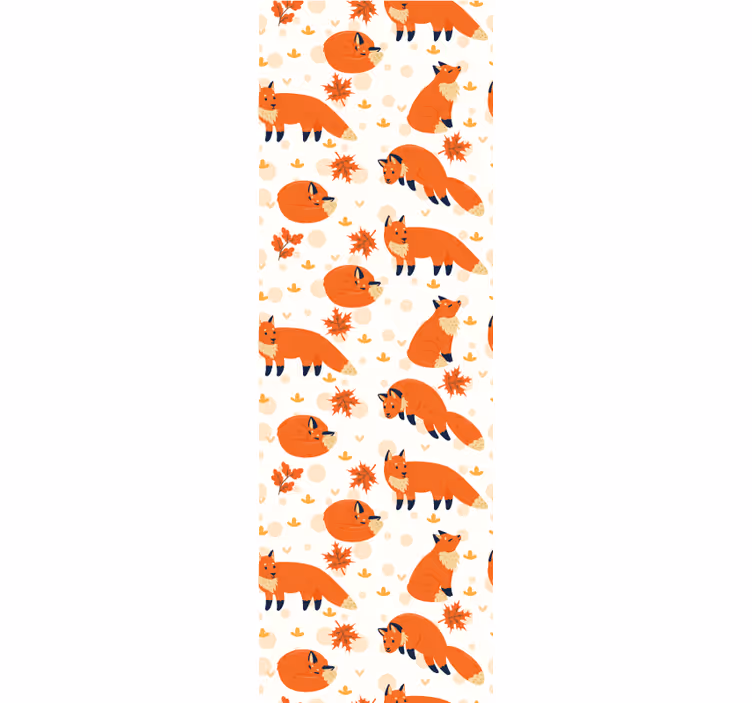 Beautiful foxes children room roller blind - TenStickers
