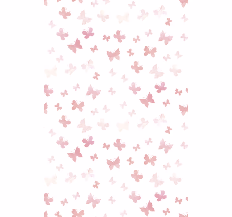 Pink butterflies children room roller blind - TenStickers