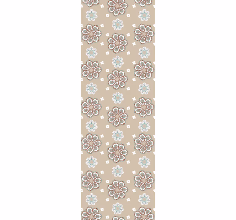 Office roller blind with elegant vintage floral pattern - TenStickers