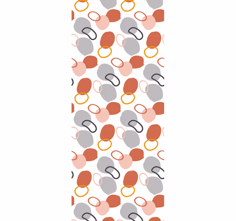 Office roller blind with colorful geometric dots - TenStickers