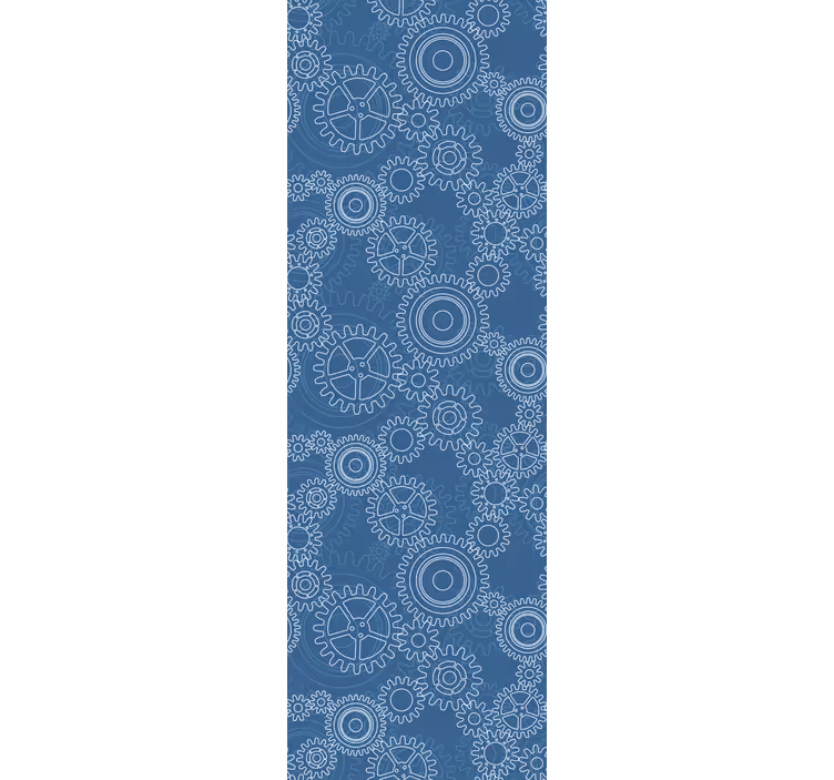 Office roller blind with 3d mechanical chains design - TenStickers