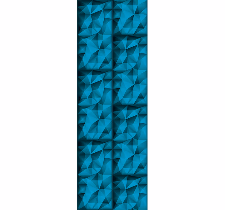 Office roller blind in 3d blue depths pattern - TenStickers