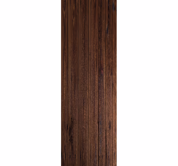 Office roller blind dark brown rustic wood planks - TenStickers