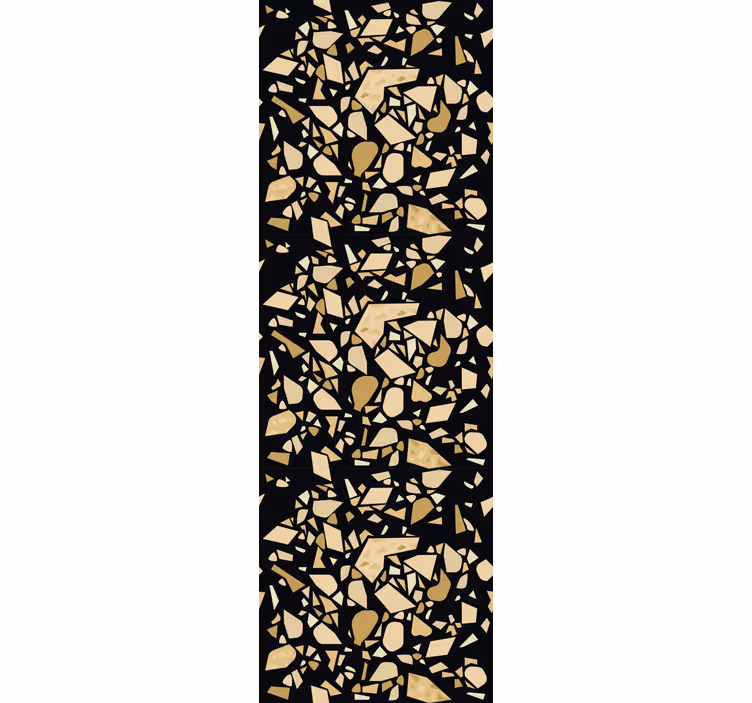 Office roller blind terrazzo style black gold - TenStickers