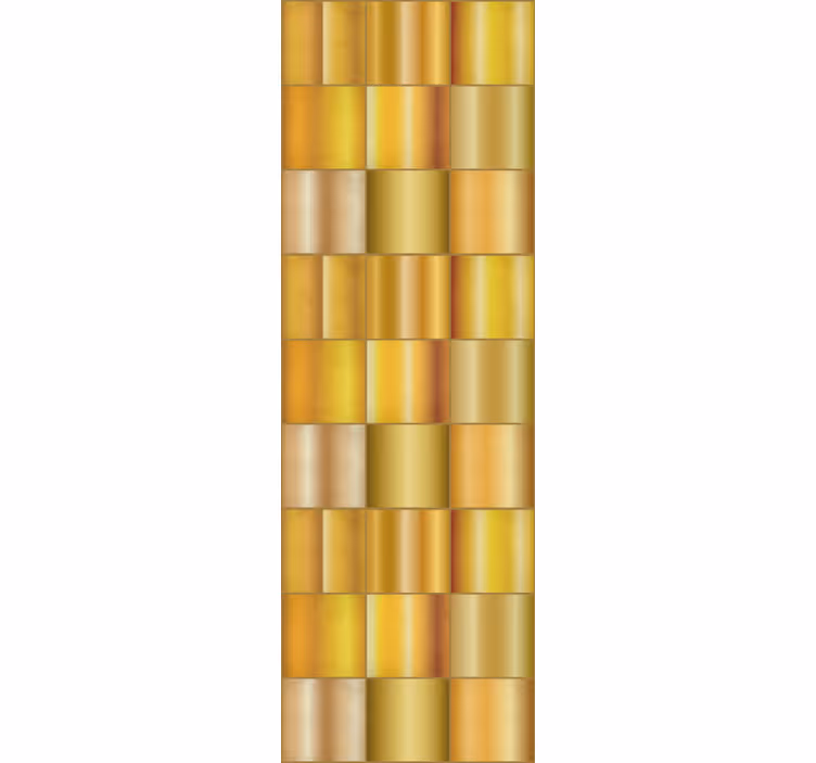 Office roller blind in gold yellow blocks - TenStickers