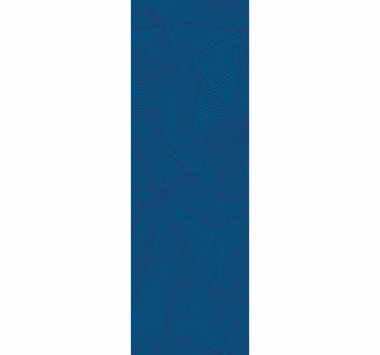 Office roller blind in simple blue geometric pattern - TenStickers