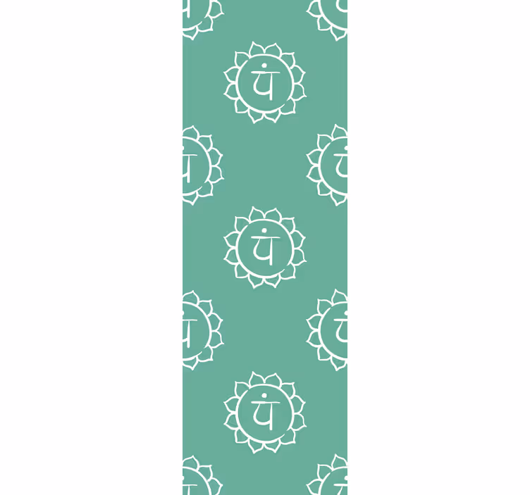 Office roller blind with beautiful heart chakra design - TenStickers