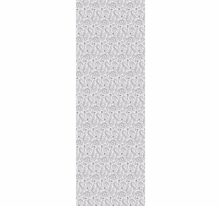 Office roller blind with vintage ornamental flowers - TenStickers