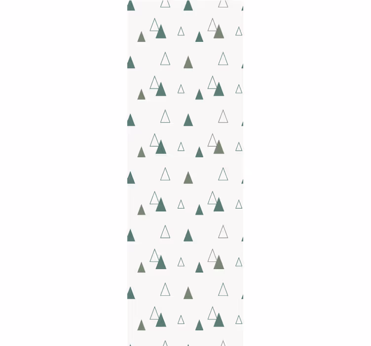 Office roller blind in triangles nature colors - TenStickers
