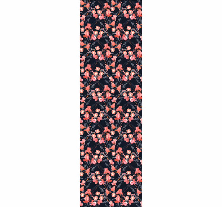 Office roller blind with delicate pink blossoms - TenStickers