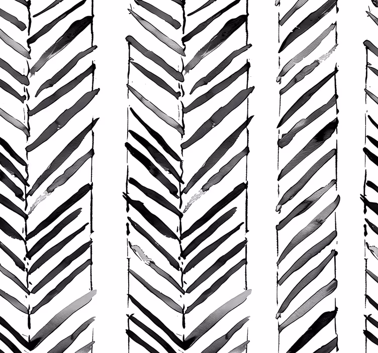 Office roller blind in black and white geometric design - TenStickers