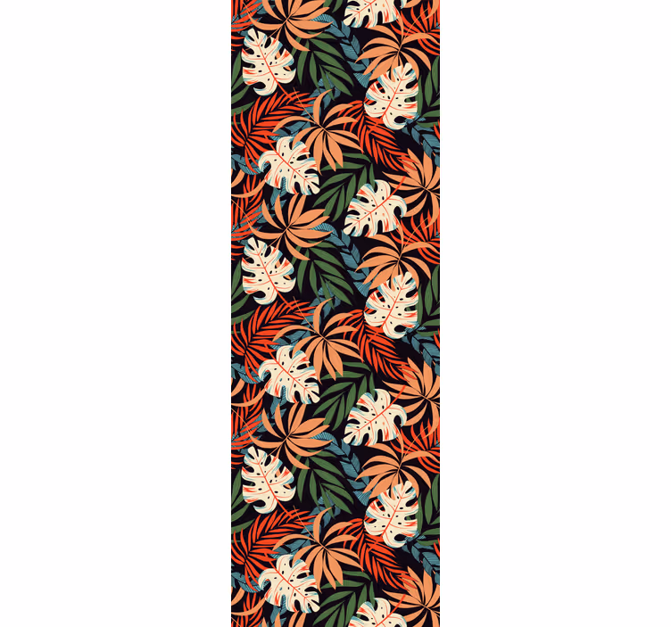 Office roller blind tropical plants jungle vibes - TenStickers