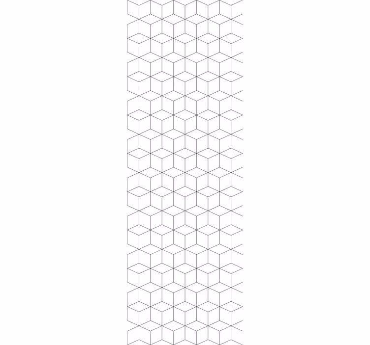 Office roller blind geometric cubes design - TenStickers