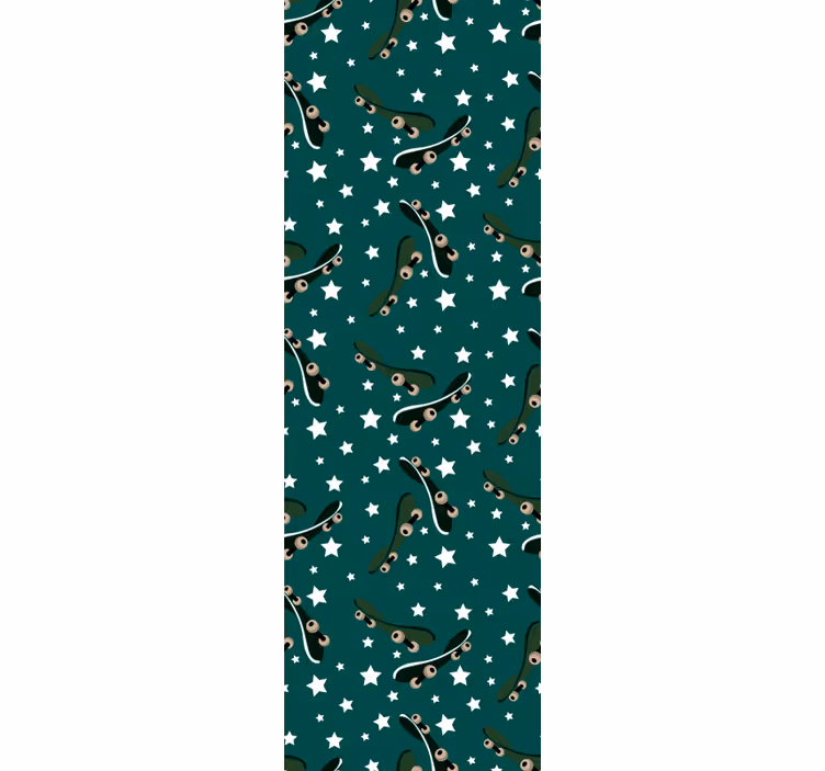 Teenage bedroom roller blind skate and stars - TenStickers