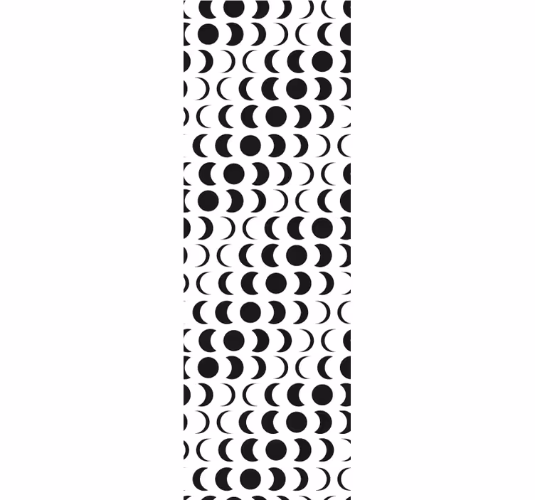 Teenage bedroom roller blind with minimalistic moon design - TenStickers