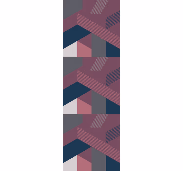 Teenage bedroom roller blind geometric shapes - TenStickers