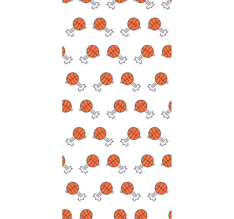 Teenage bedroom roller blind basketball background - TenStickers