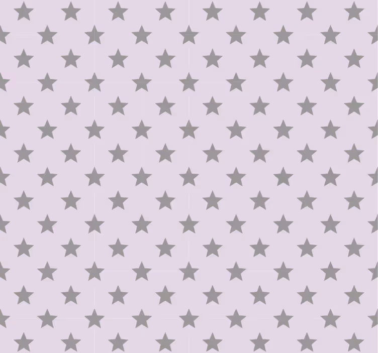 Teenage bedroom roller blind gray stars pink background - TenStickers