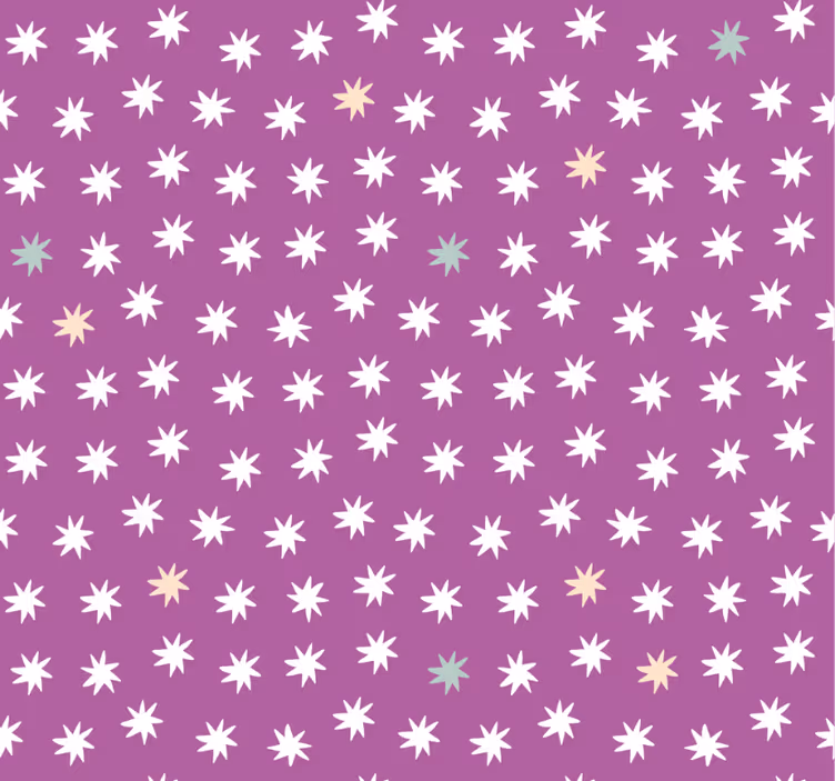 Teenage bedroom roller blind with white stars design - TenStickers