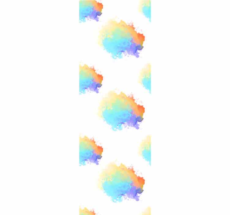 Teenage bedroom roller blind splash colors celebration - TenStickers