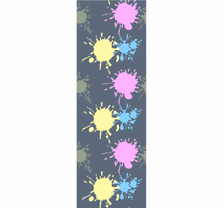 Teenage bedroom roller blind multicolored wall design - TenStickers