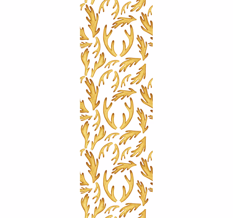 Teenage bedroom roller blind golden boho reindeers - TenStickers