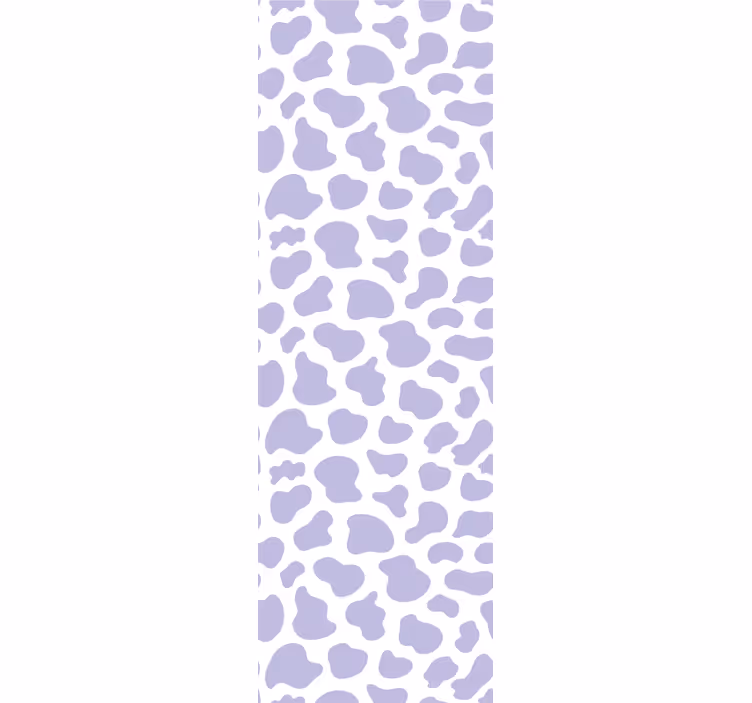 Teenage bedroom roller blind in purple cow print - TenStickers