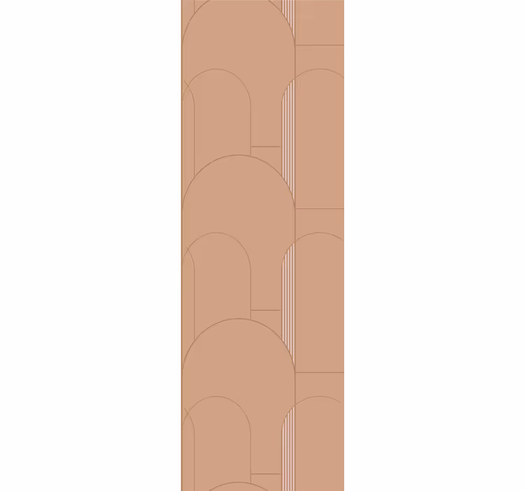 Modern roller blind in beige arch patterns - TenStickers