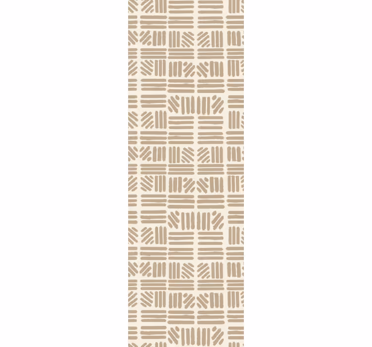 Modern roller blind with geometric line design - TenStickers