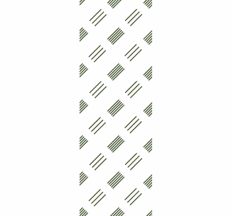 Modern roller blind in green and white design - TenStickers
