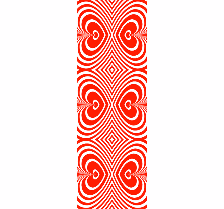 Modern roller blind pattern-decor mesmerizing hearts - TenStickers