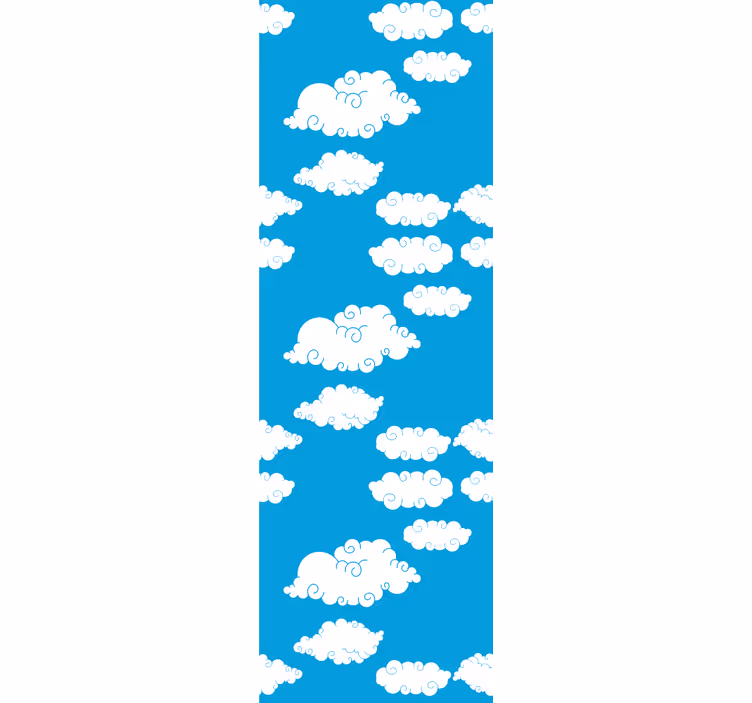Modern roller blind clouds in sky design - TenStickers