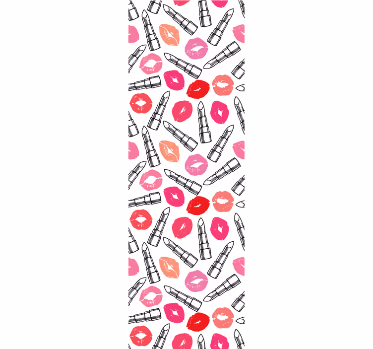 Modern roller blind lipsticks and lips design - TenStickers