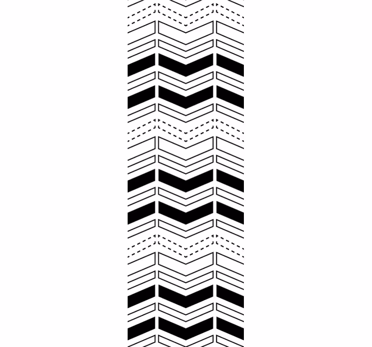 Modern roller blind with creative arrow patterns - TenStickers